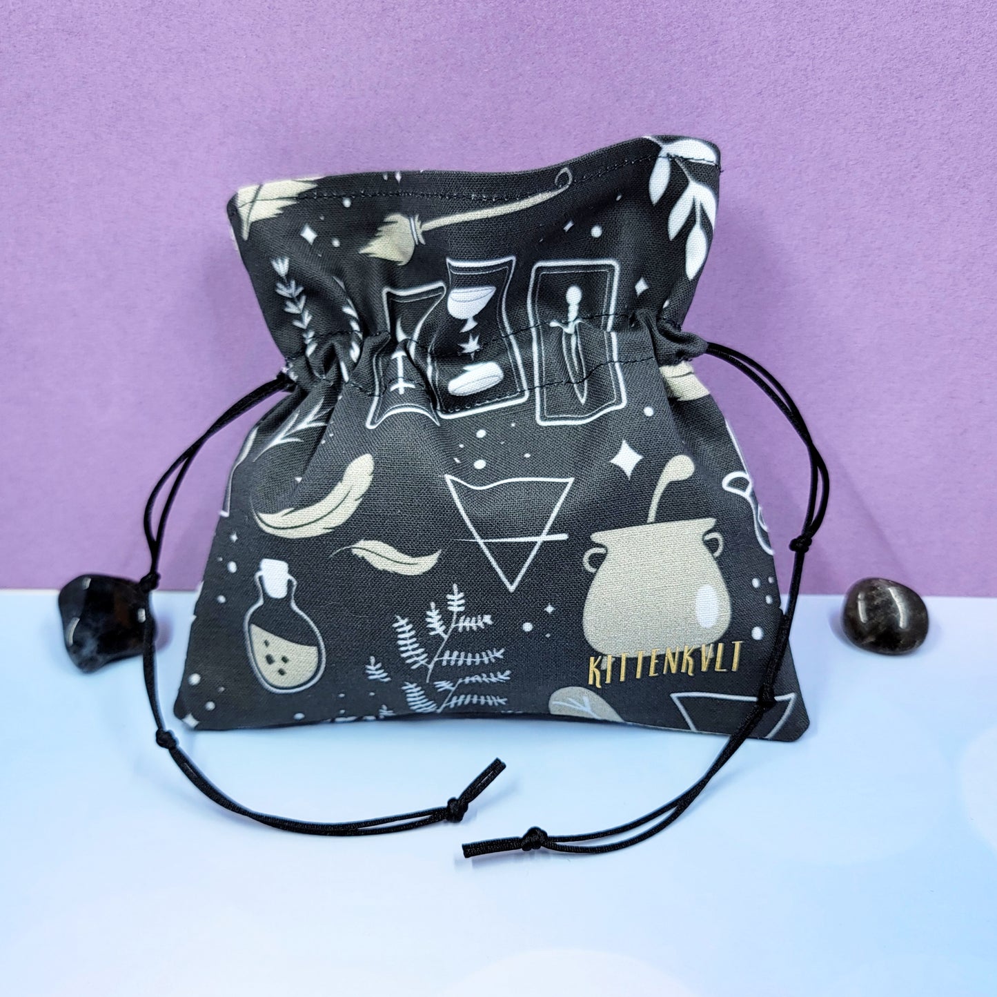 Divination Witch Mystical Whimsy Goth Crystal Pouch
