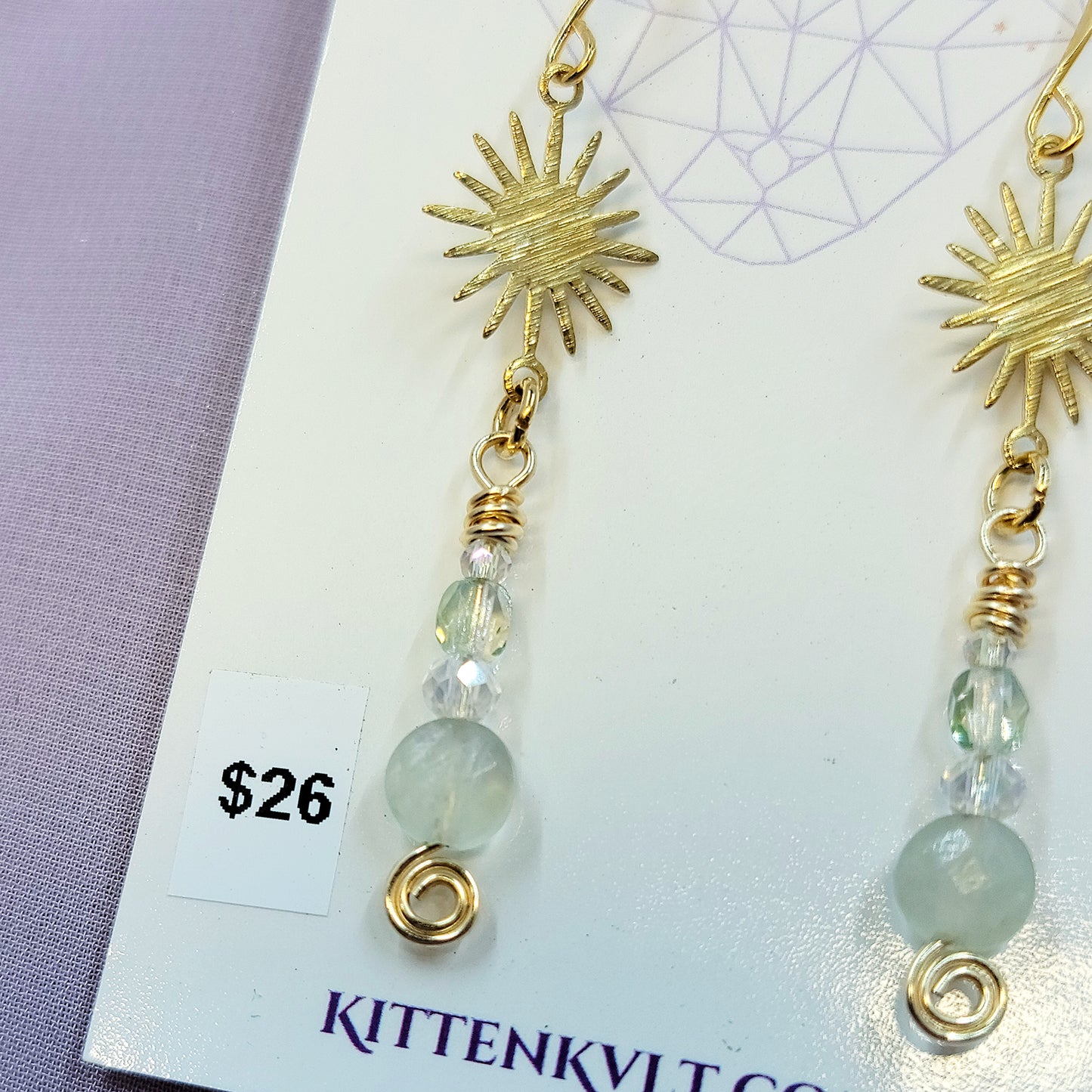 Celestial Fairy Fluorite Earrings