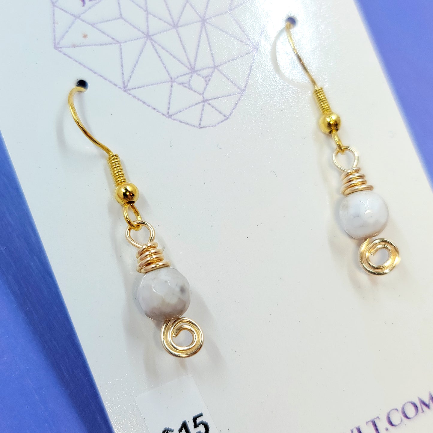 Dainty Earthy Agate Earrings