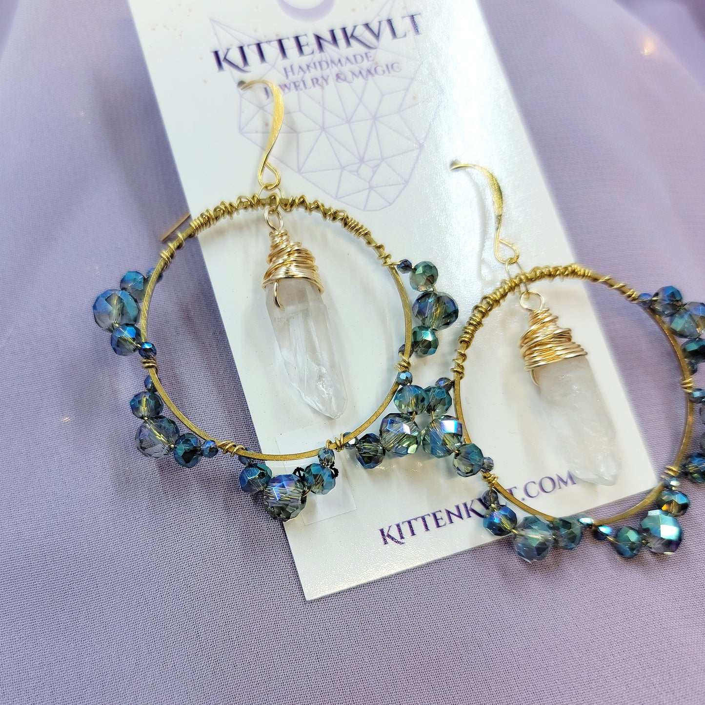 Quartz Sun Catcher Earrings