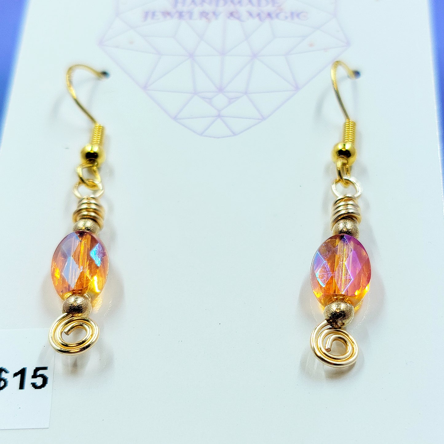 Dainty Ethereal Sun Catcher Earrings