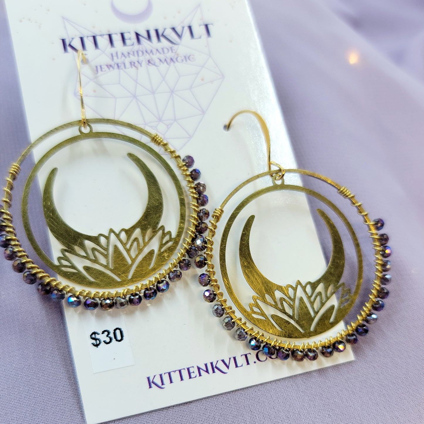 Mystical Lotus Earrings