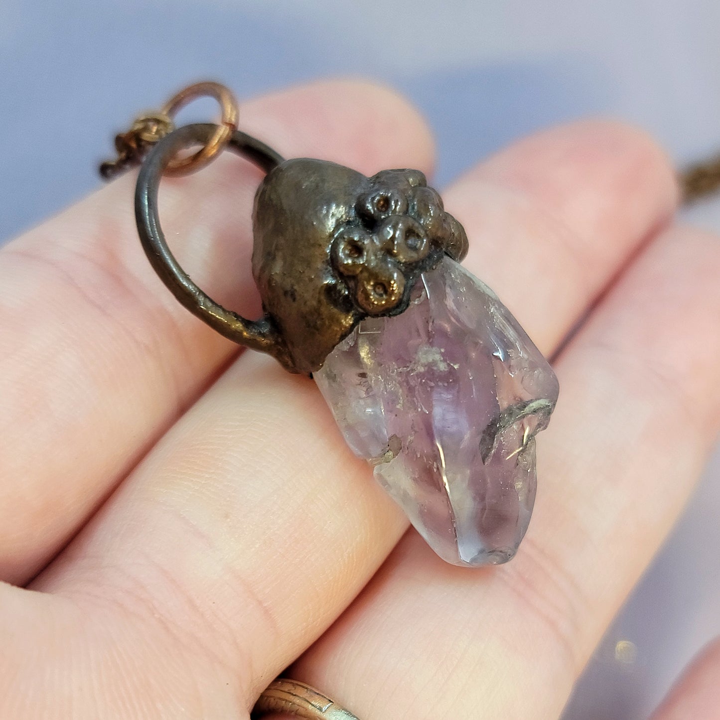 Amethyst Sea Witch Barnical Necklace