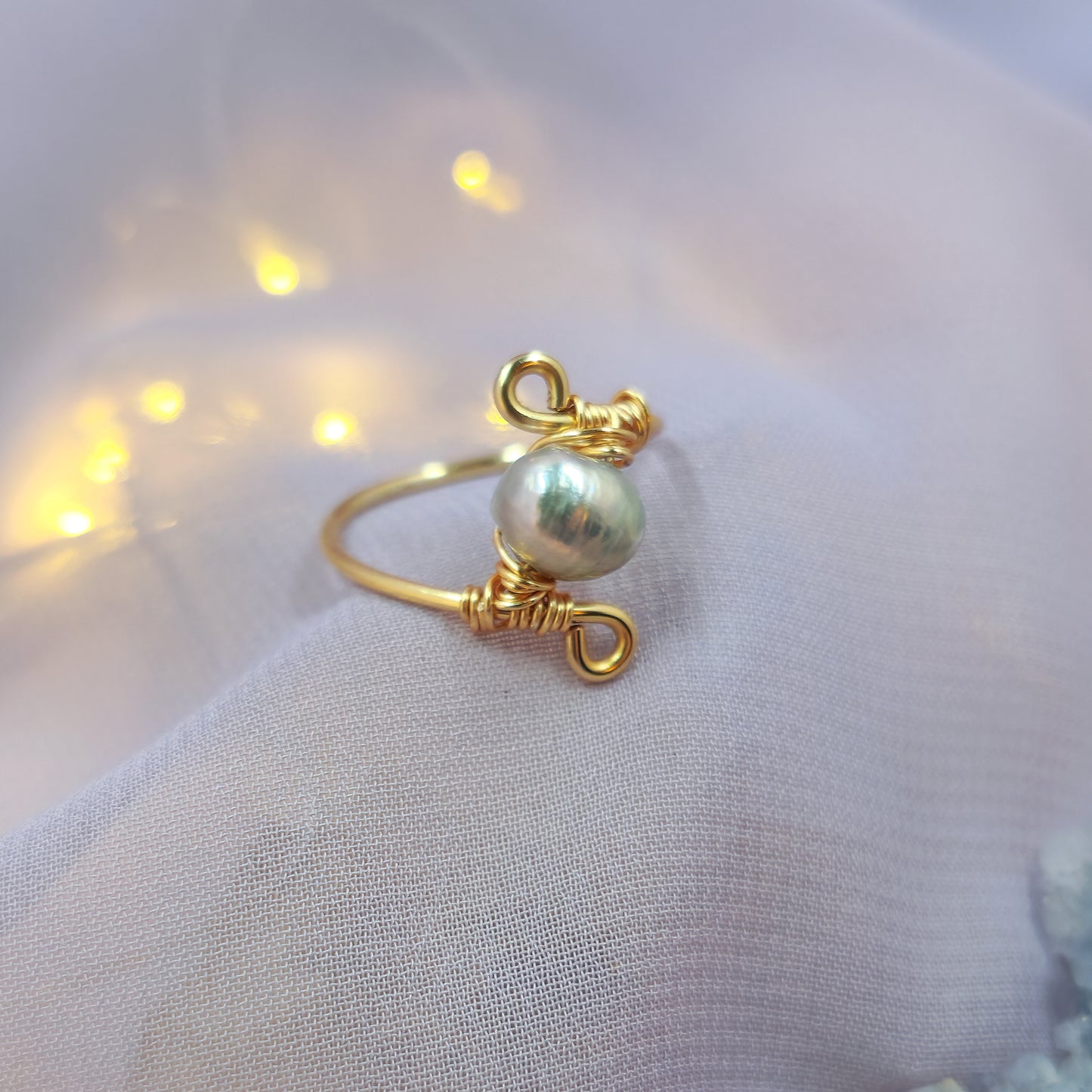 Mystical Ethereal Fairy Pearl Ring