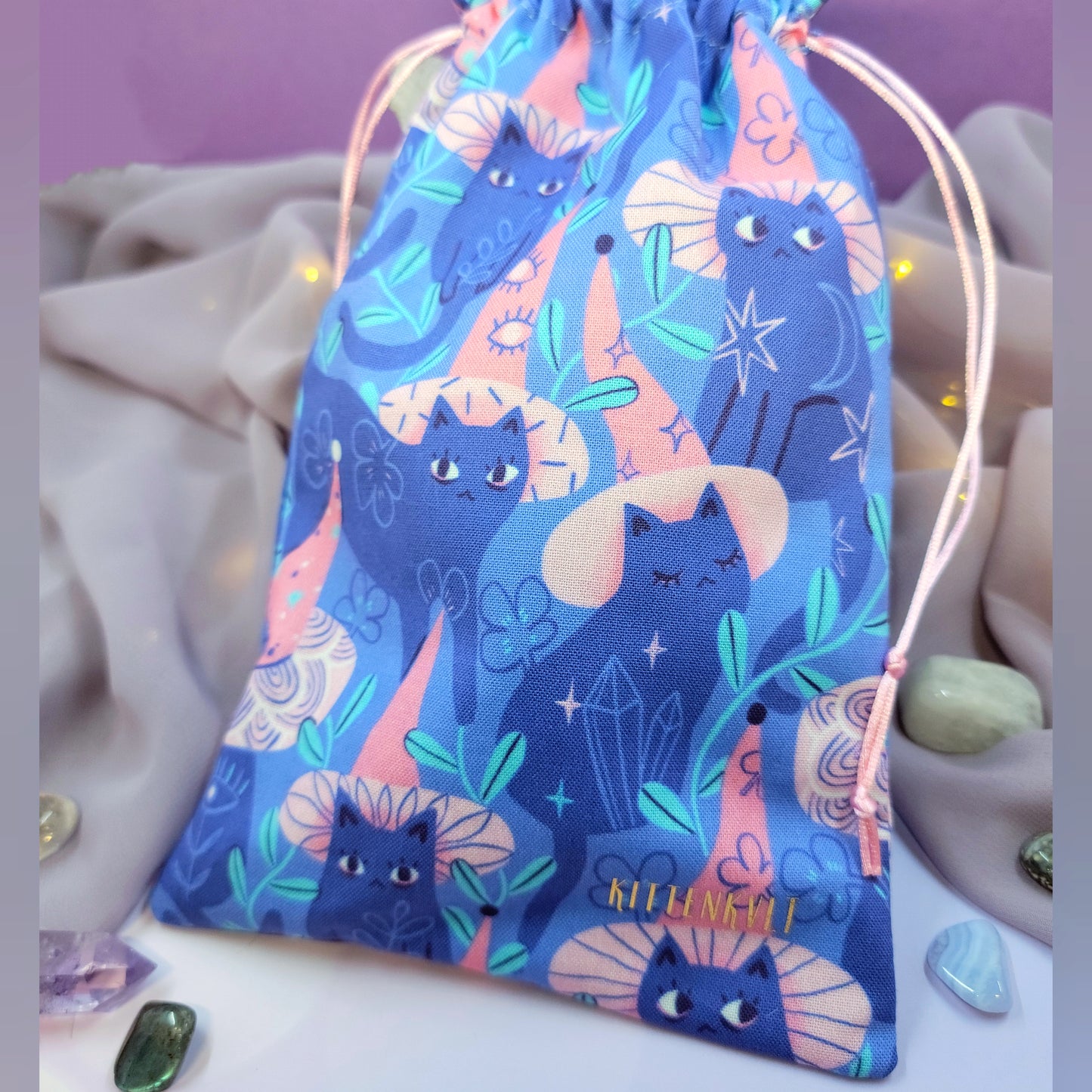 Mystical Witchy Kitty Tarot Pouch