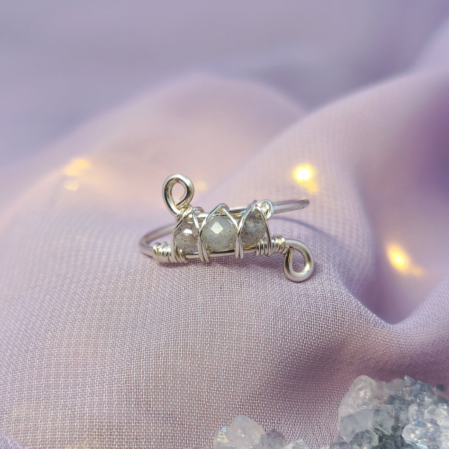 Mystical Witchy Fairy Labradorite Ring