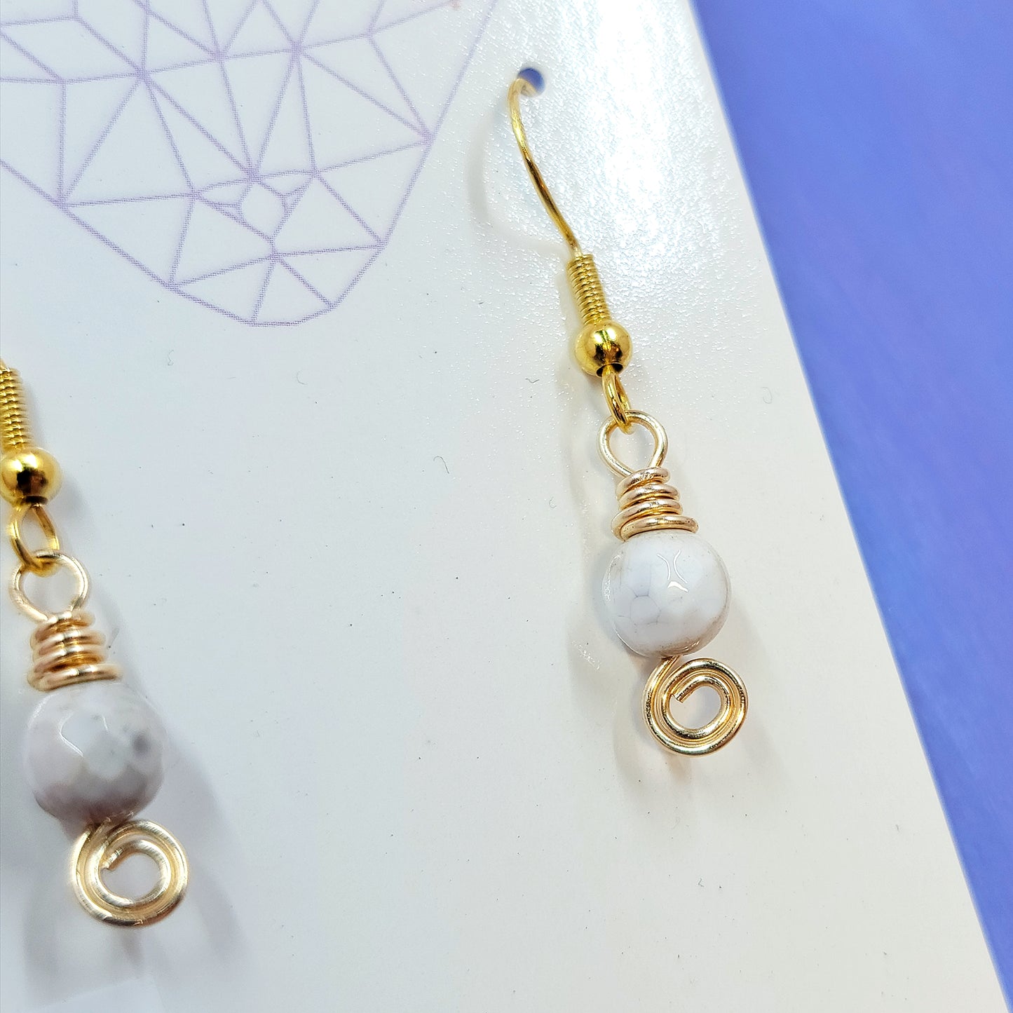 Dainty Earthy Agate Earrings