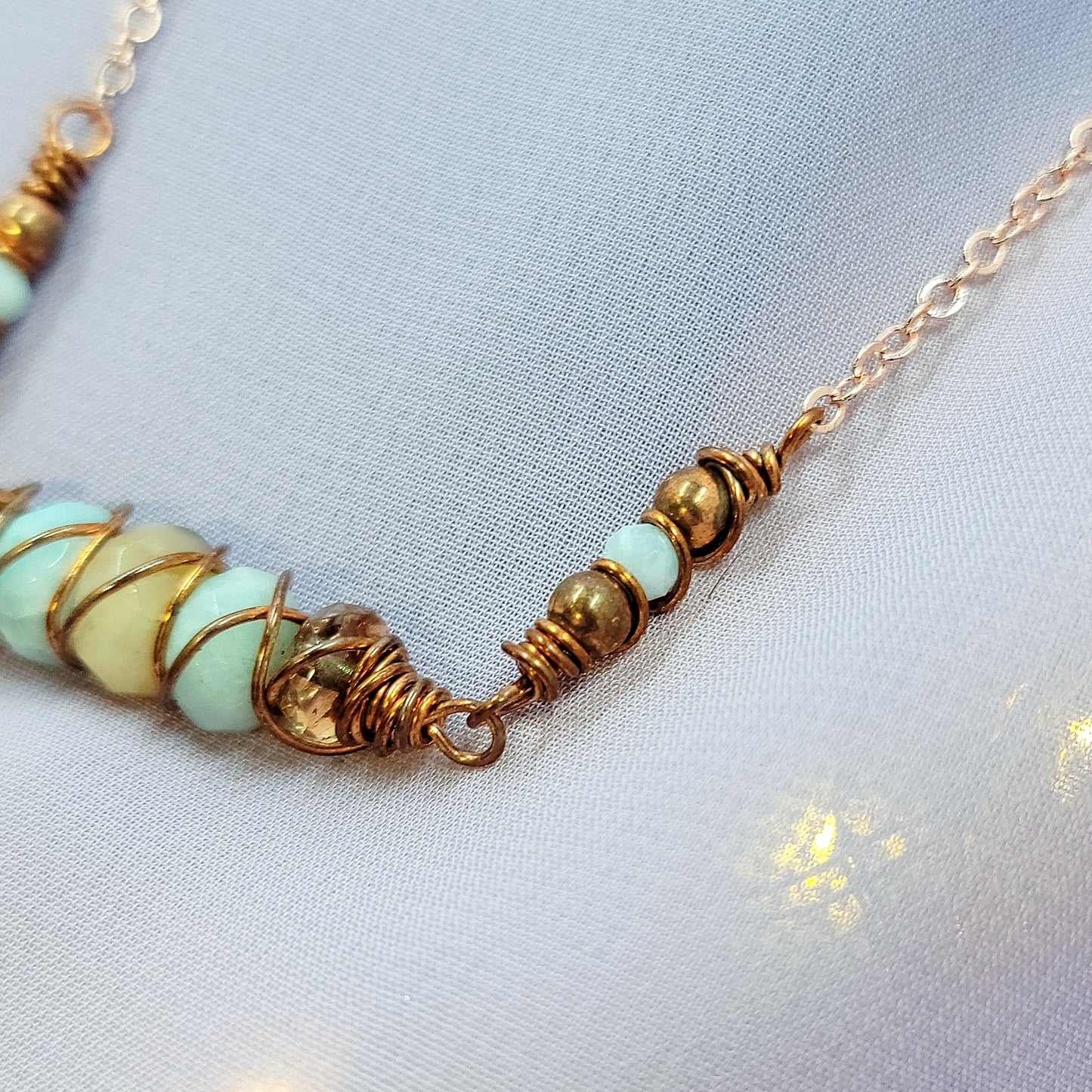 Mystical Sea Witch Amazontie Copper Necklace