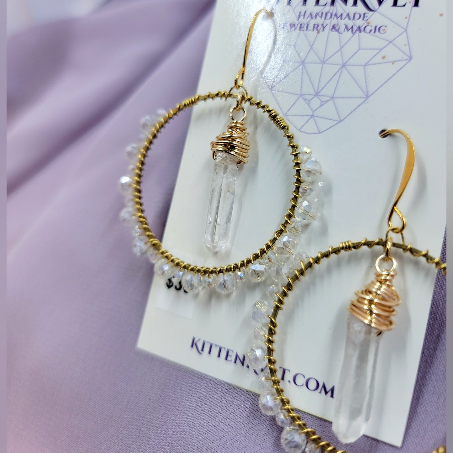 Ethereal Quartz Sun Catcher Earrings