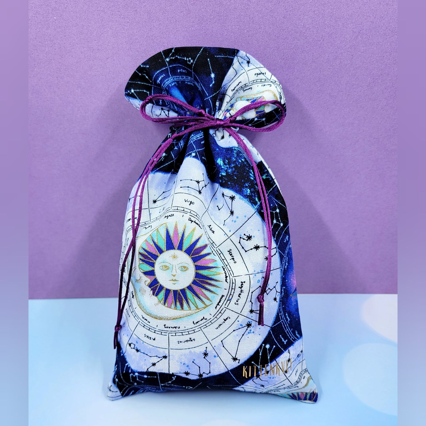 Witchy Celestial Zodiac Cosmic Tarot Pouch
