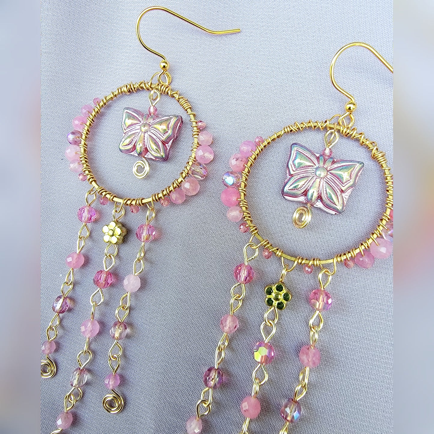 Crystal Butterfly Earrings
