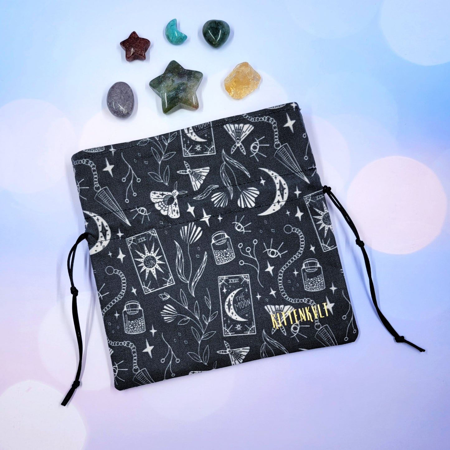 Divination Witch Mystical Goth Crystal Pouch