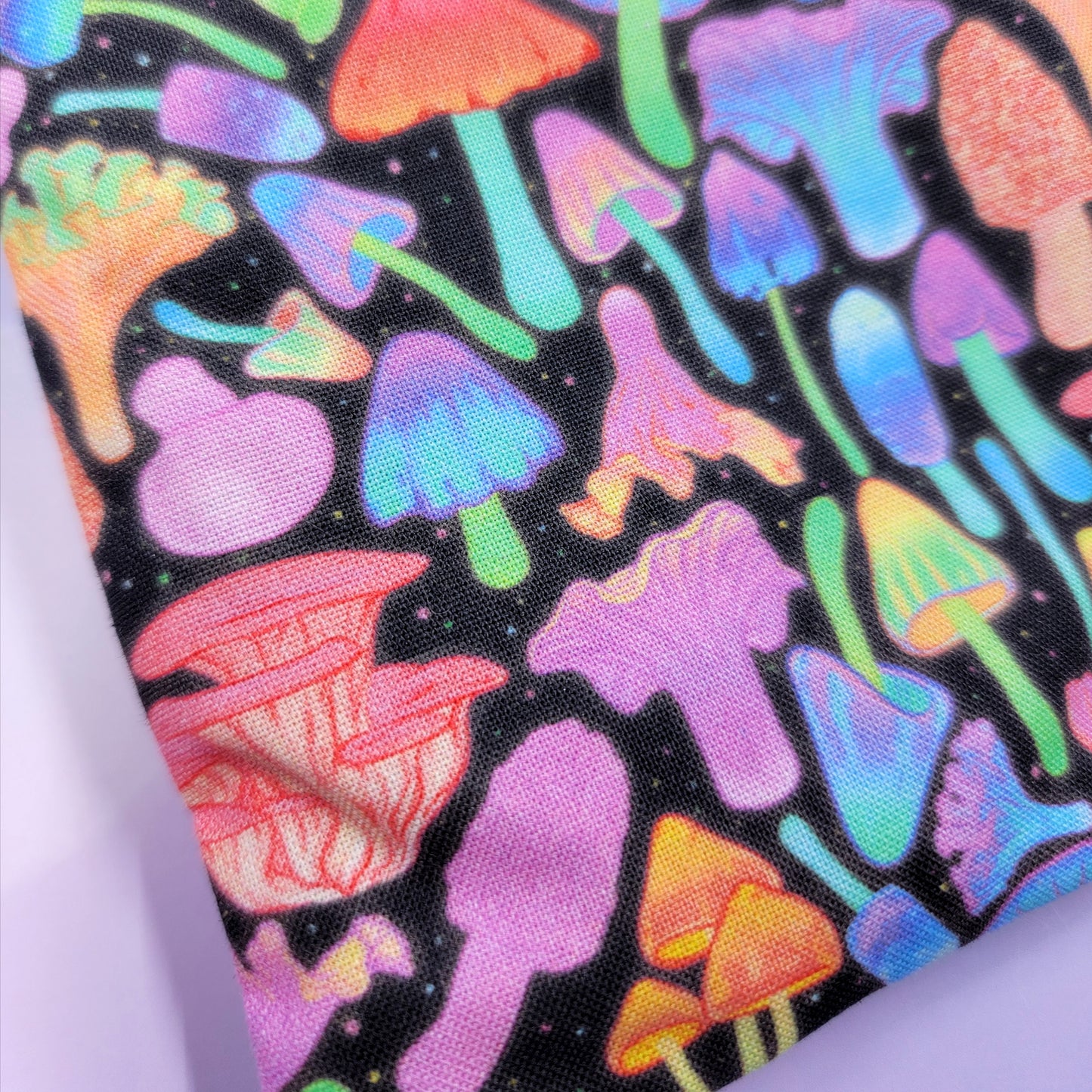 Psychedelic Rainbow Witchy Mushroom Tarot Pouch