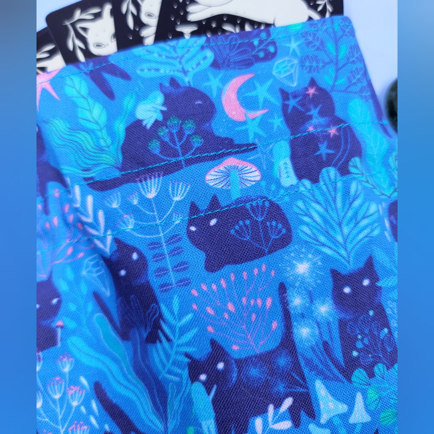 Mystical Witchy Kitty Cat Fairy Garden Trinket Pouch