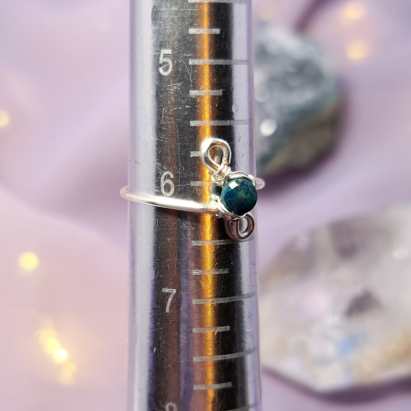 Dainty Fairy Azurite Ring