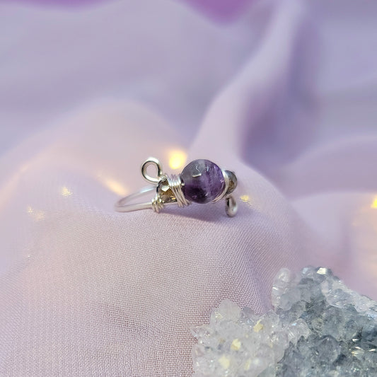 Mystical Witchy Fairy Amethyst Ring