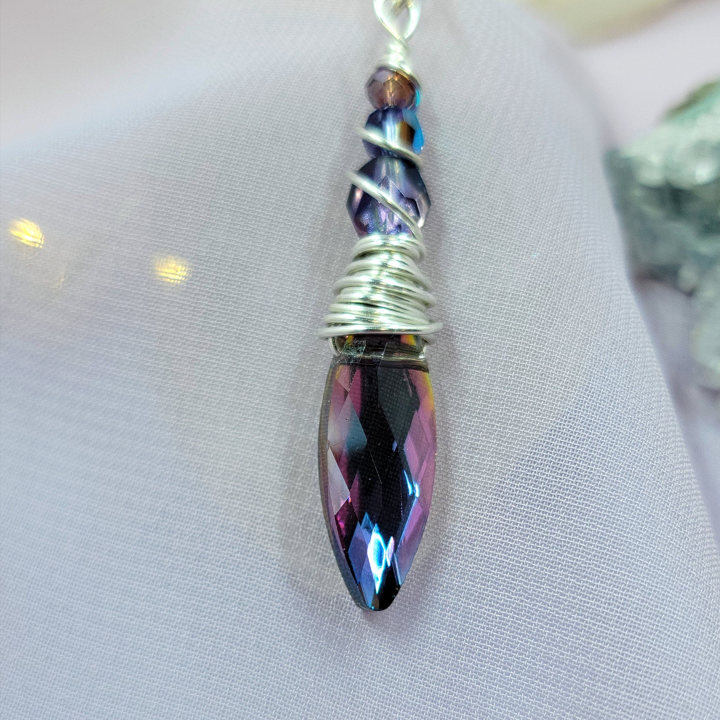 Mystical Fairy Rainbow Sun Catcher Necklace