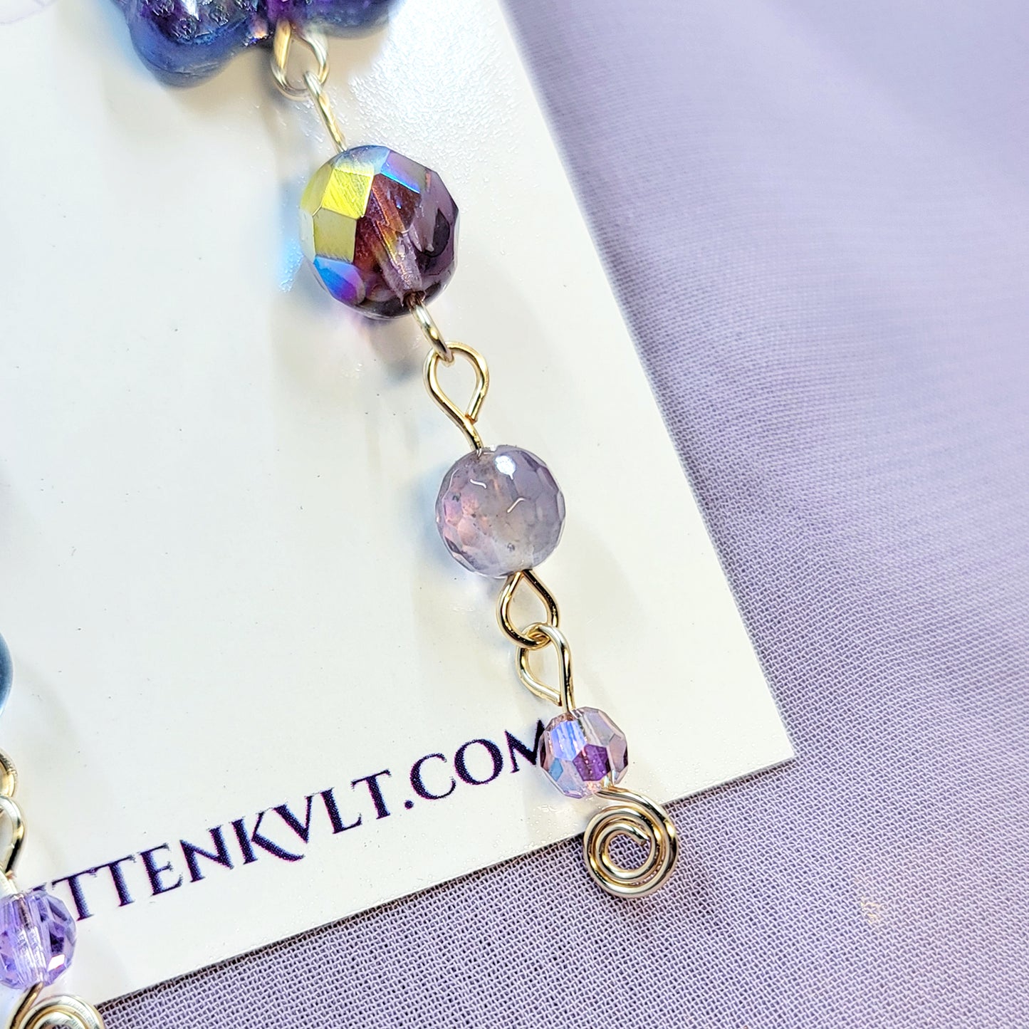 Fluorite & Amethyst Magical Butterfly Earrings