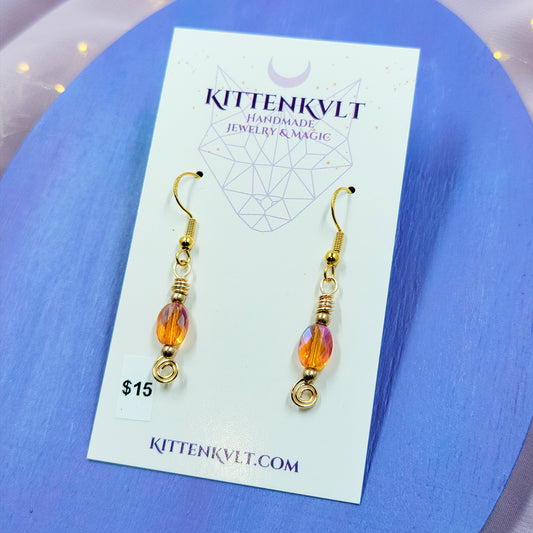 Dainty Ethereal Sun Catcher Earrings