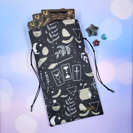 Divination Witch Whimsy Gothic Tarot Pouch