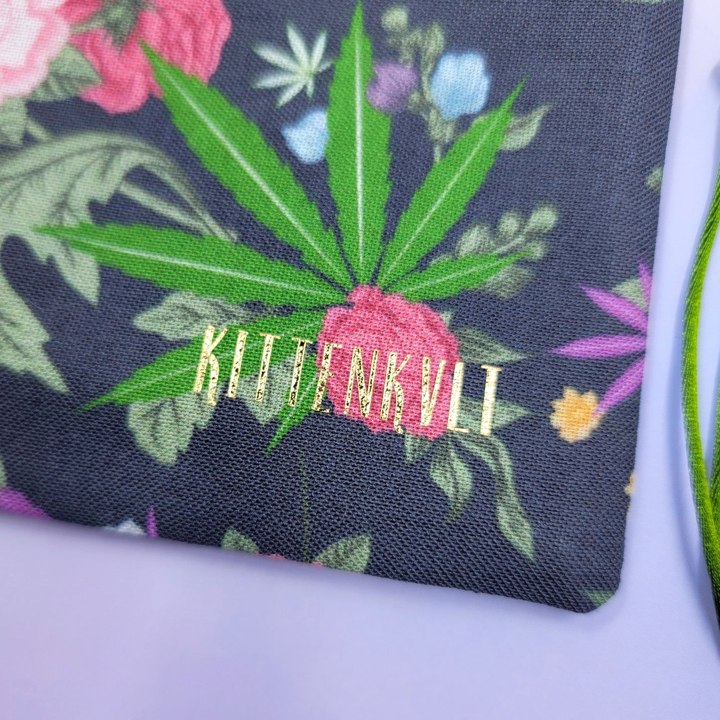 Roses, Pot Leaf, Wildflower Crystal Pouch