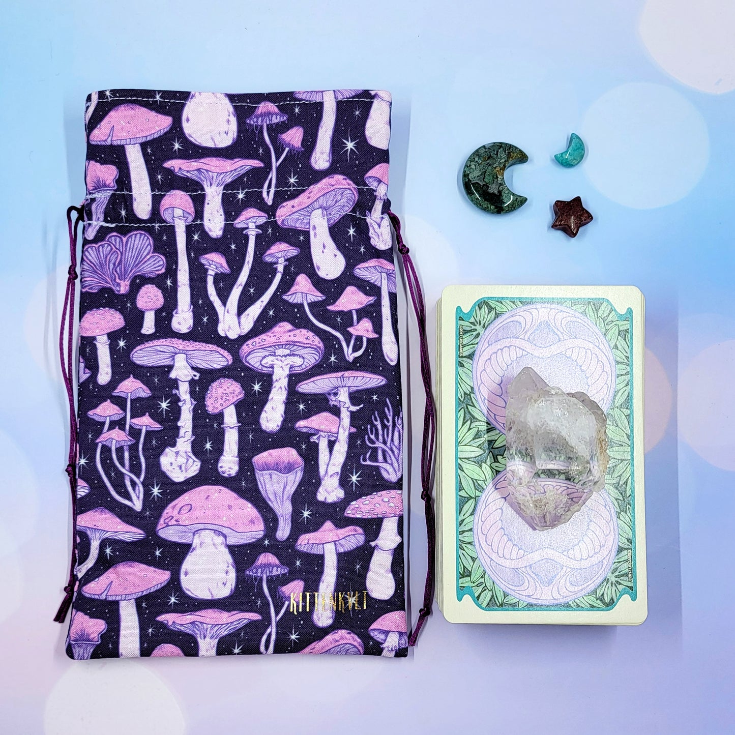 Mystical Witchy Mushroom Tarot Pouch