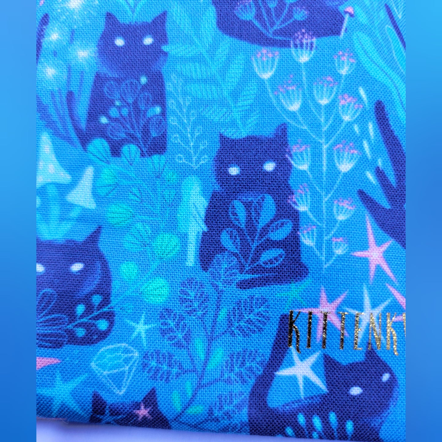 Witchy Mystical Kitty Fairy Garden Tarot Pouch