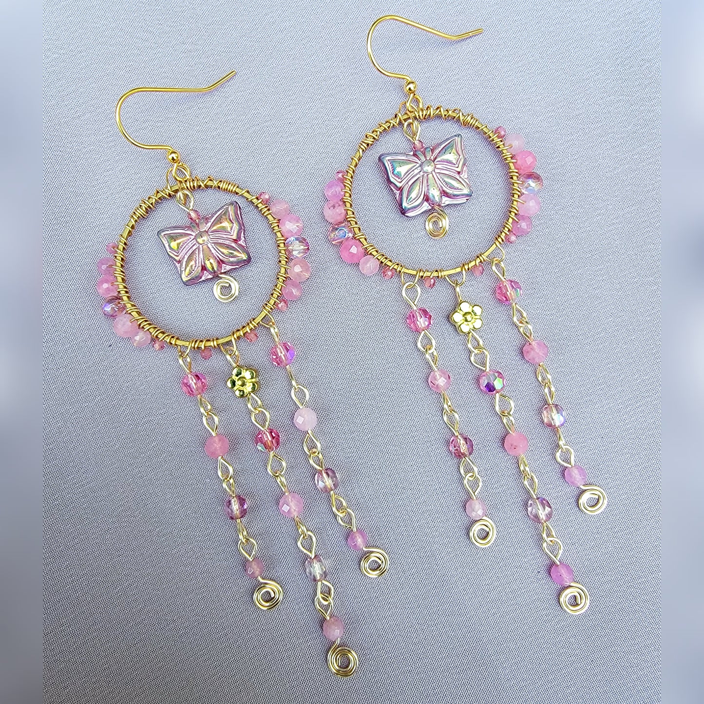 Crystal Butterfly Earrings