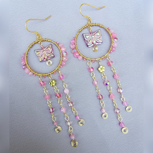 Crystal Butterfly Earrings