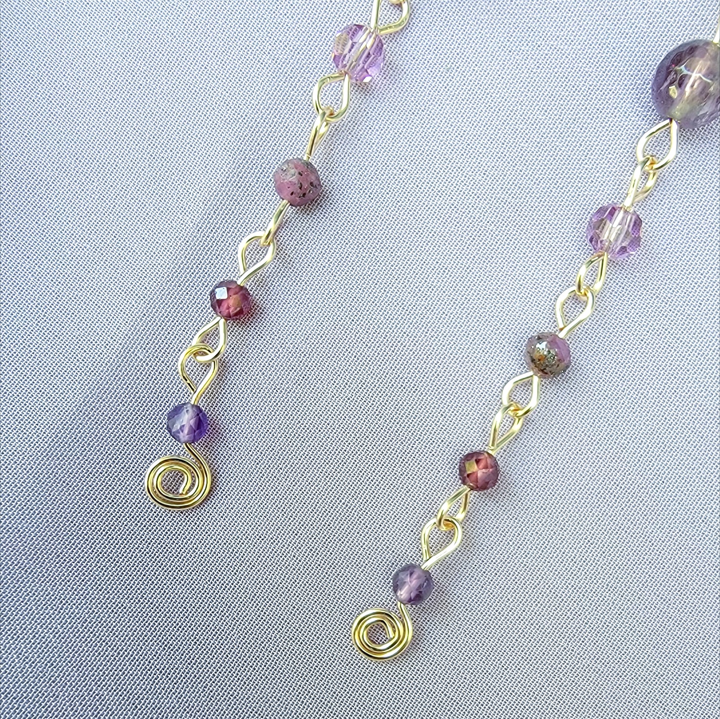 Celestial Amethyst, Garnet, & Ruby With Sapphire Earrings