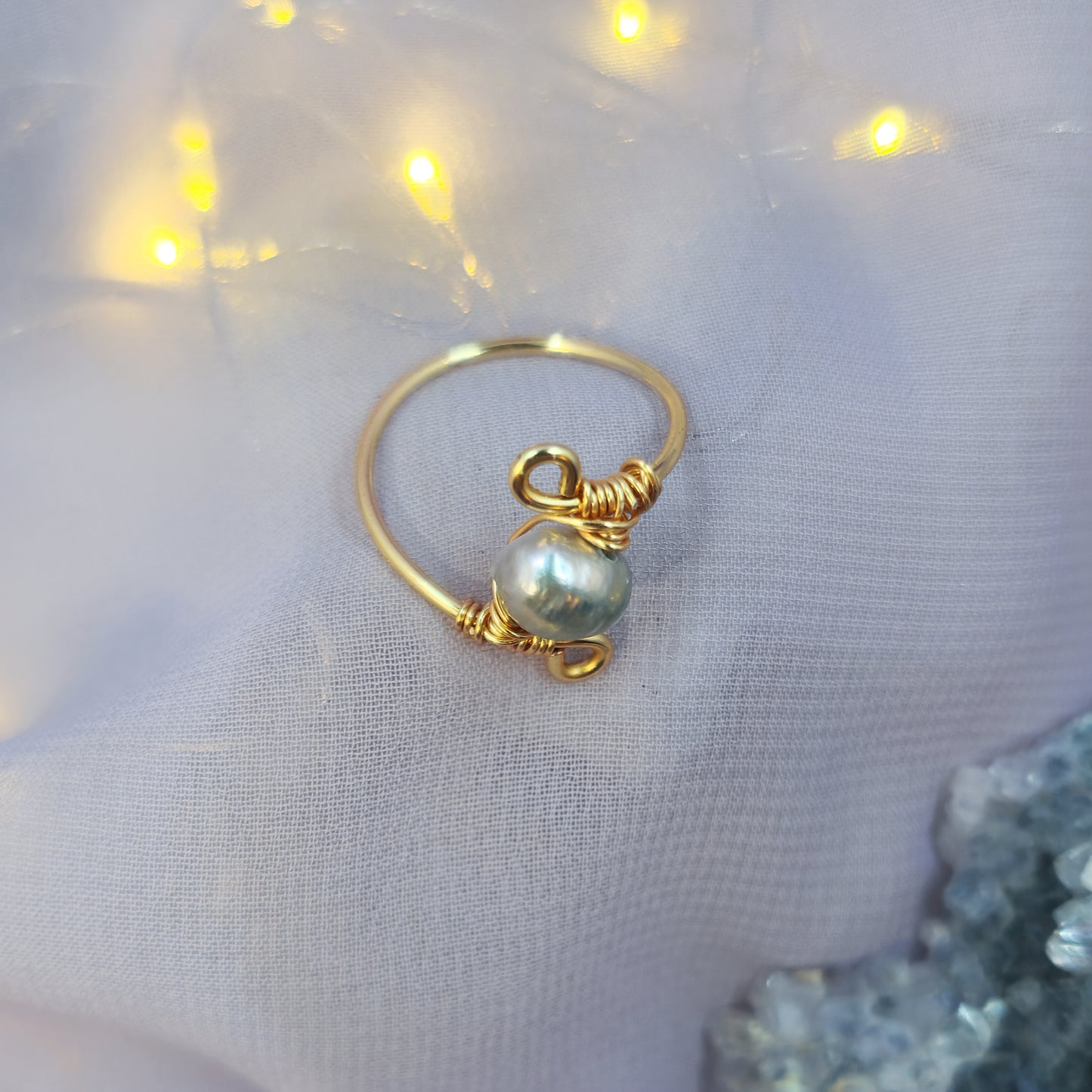 Mystical Ethereal Fairy Pearl Ring