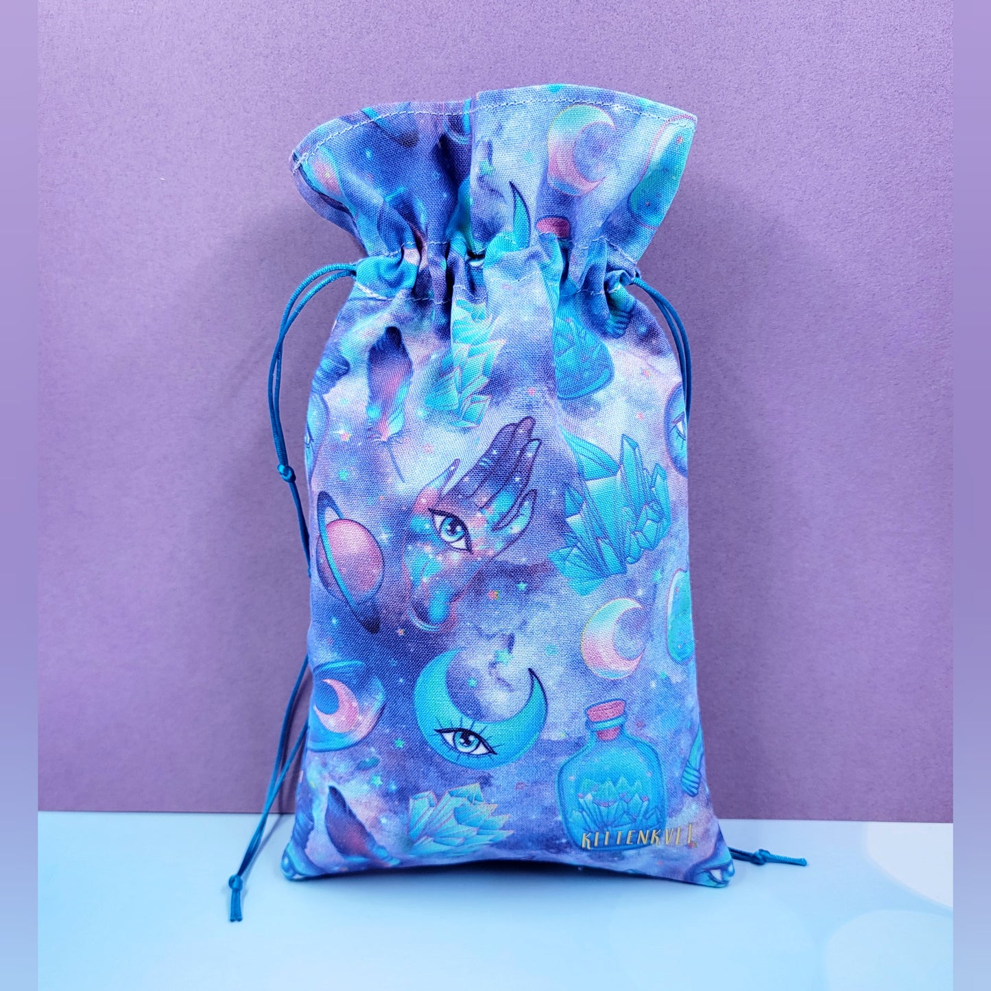 Witchy Mystical Pastel Ethereal Cosmic Celestial Tarot Pouch