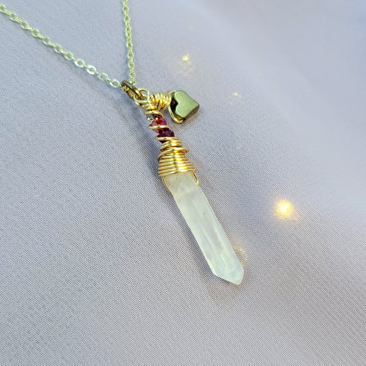 Quartz Heart Necklace