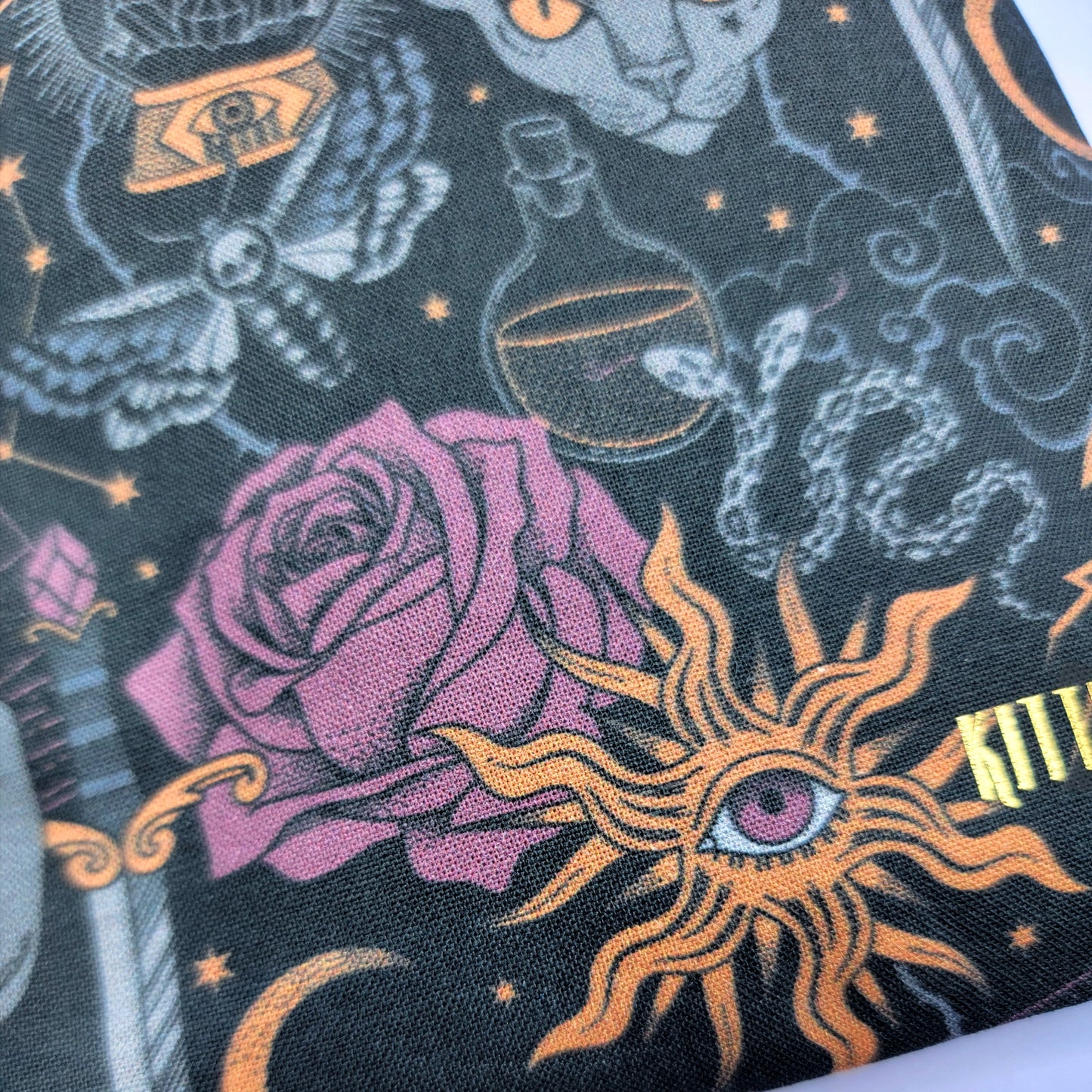 Mystical Gothic Witchy Hairless Sphynx Cat Trinket Pouch