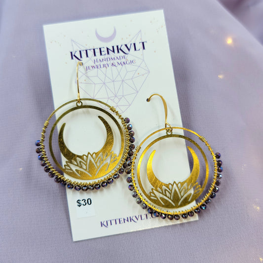 Mystical Lotus Earrings