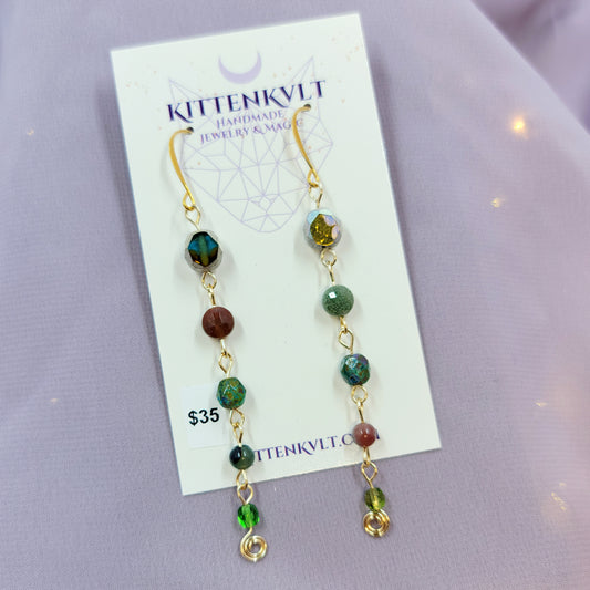 Ocean Jasper Mystical Earthy Rustic Earrings