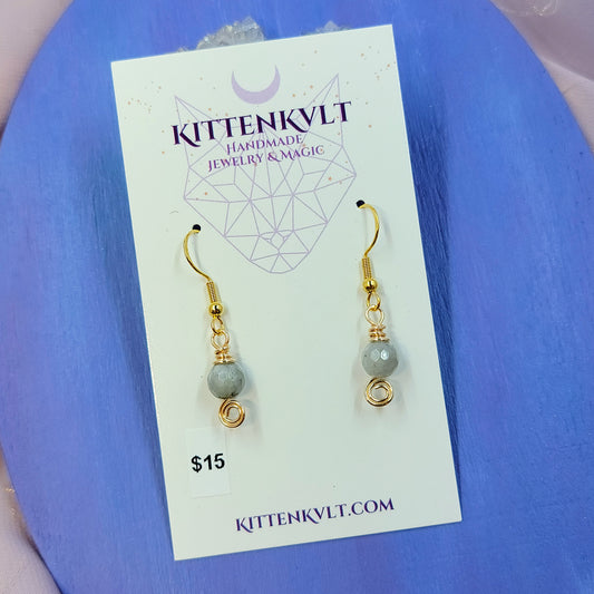 Dainty Fairy Ethereal Labradorite Earrings