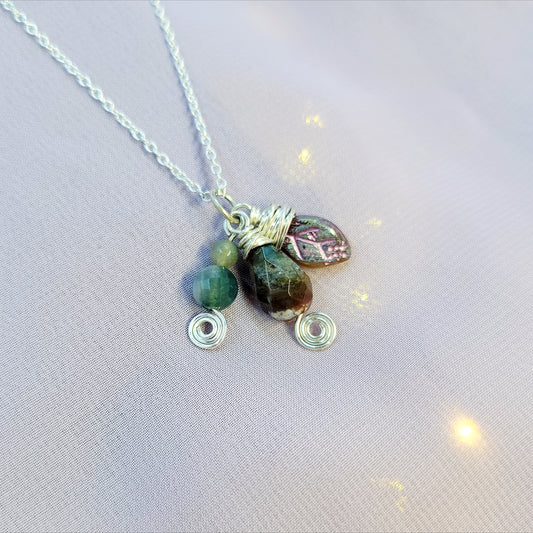 Ocean Jasper Leaf Necklace