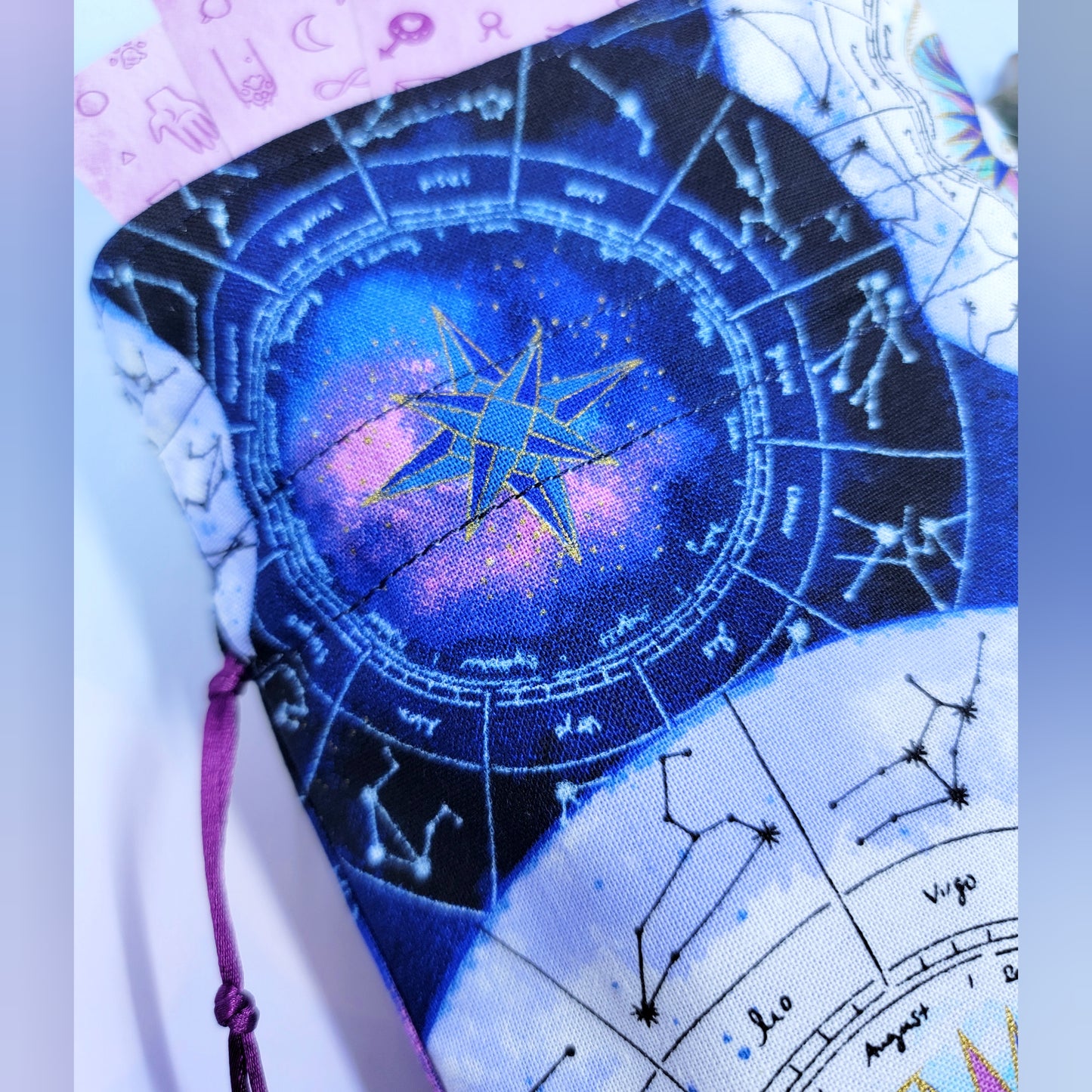 Witchy Celestial Zodiac Cosmic Tarot Pouch