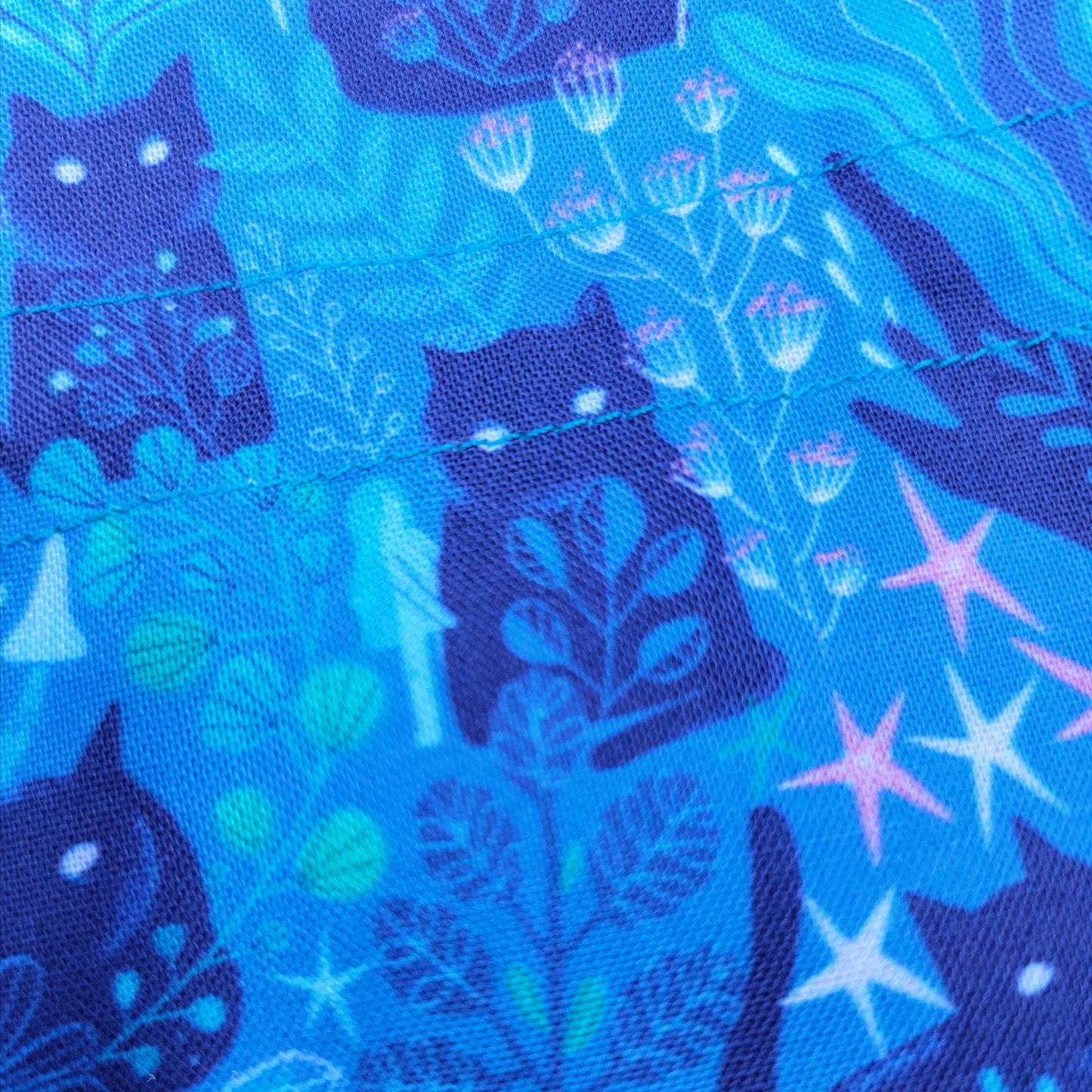 Mystical Witchy Kitty Cat Fairy Garden Crystal Pouch