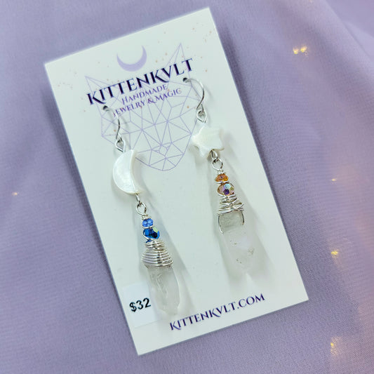 Celestial Quartz Earrings