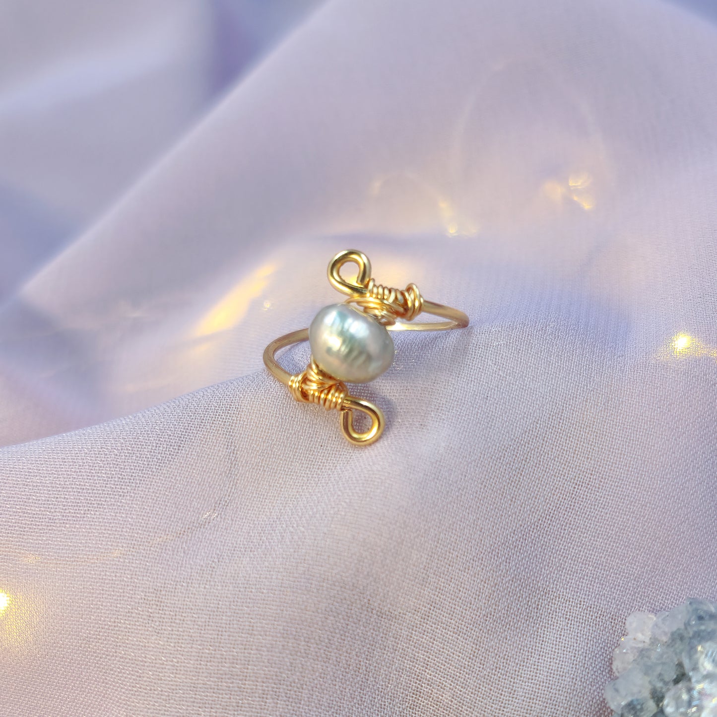 Mystical Ethereal Fairy Pearl Ring