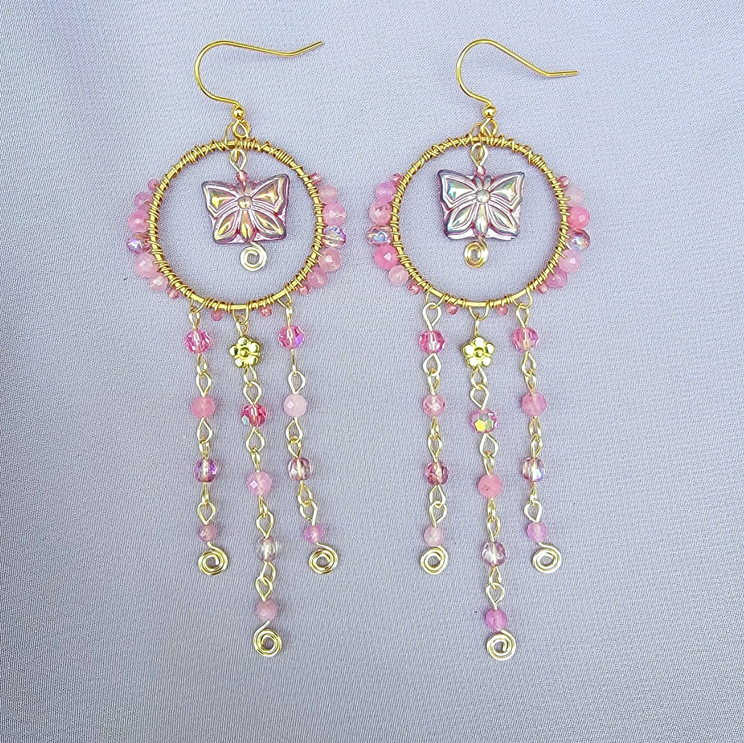 Crystal Butterfly Earrings