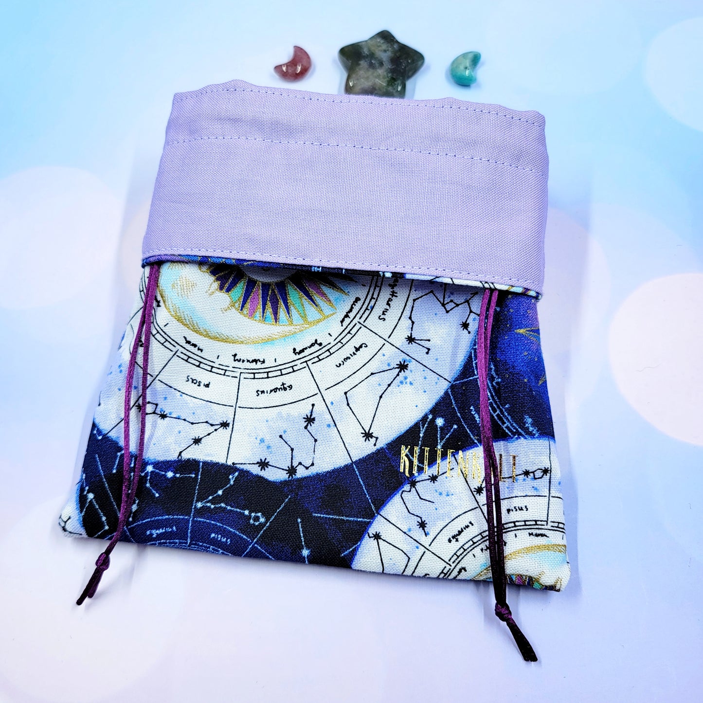 Mystical Witchy Zodiac Cosmic Celestial Trinket Pouch