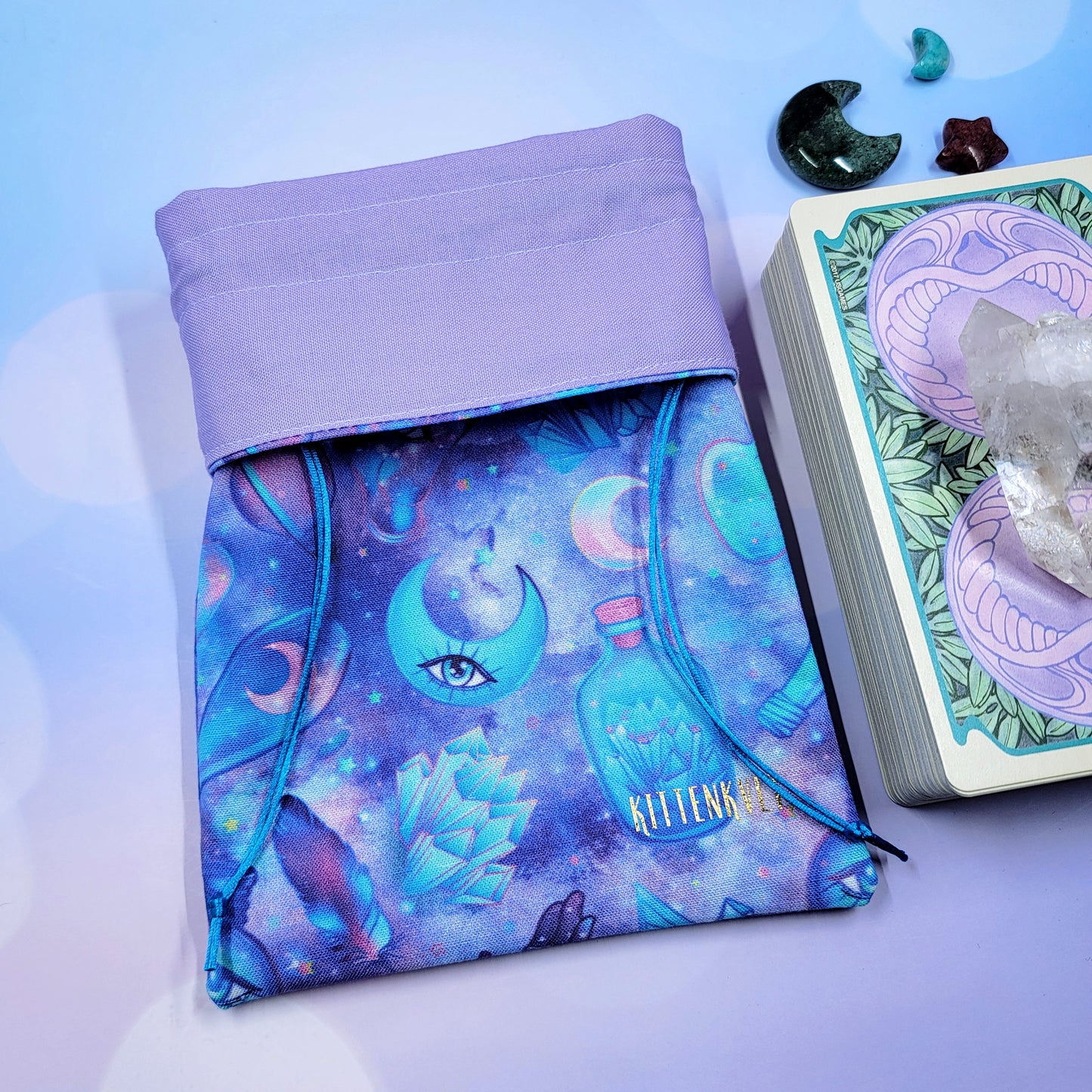 Witchy Mystical Pastel Ethereal Cosmic Celestial Tarot Pouch