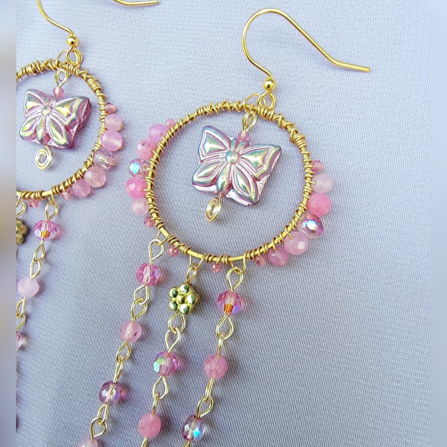 Crystal Butterfly Earrings
