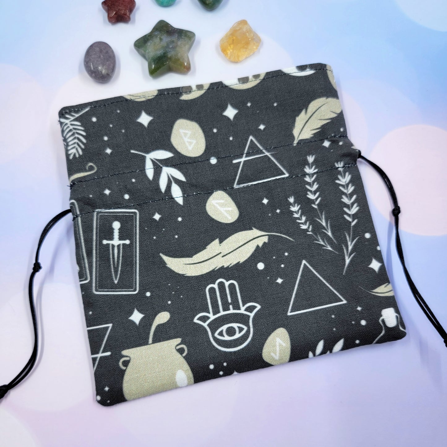 Divination Witch Mystical Whimsy Goth Crystal Pouch