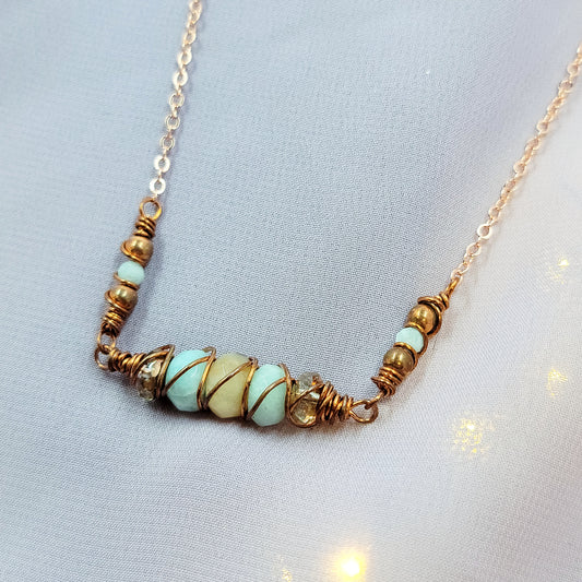 Mystical Sea Witch Amazontie Copper Necklace