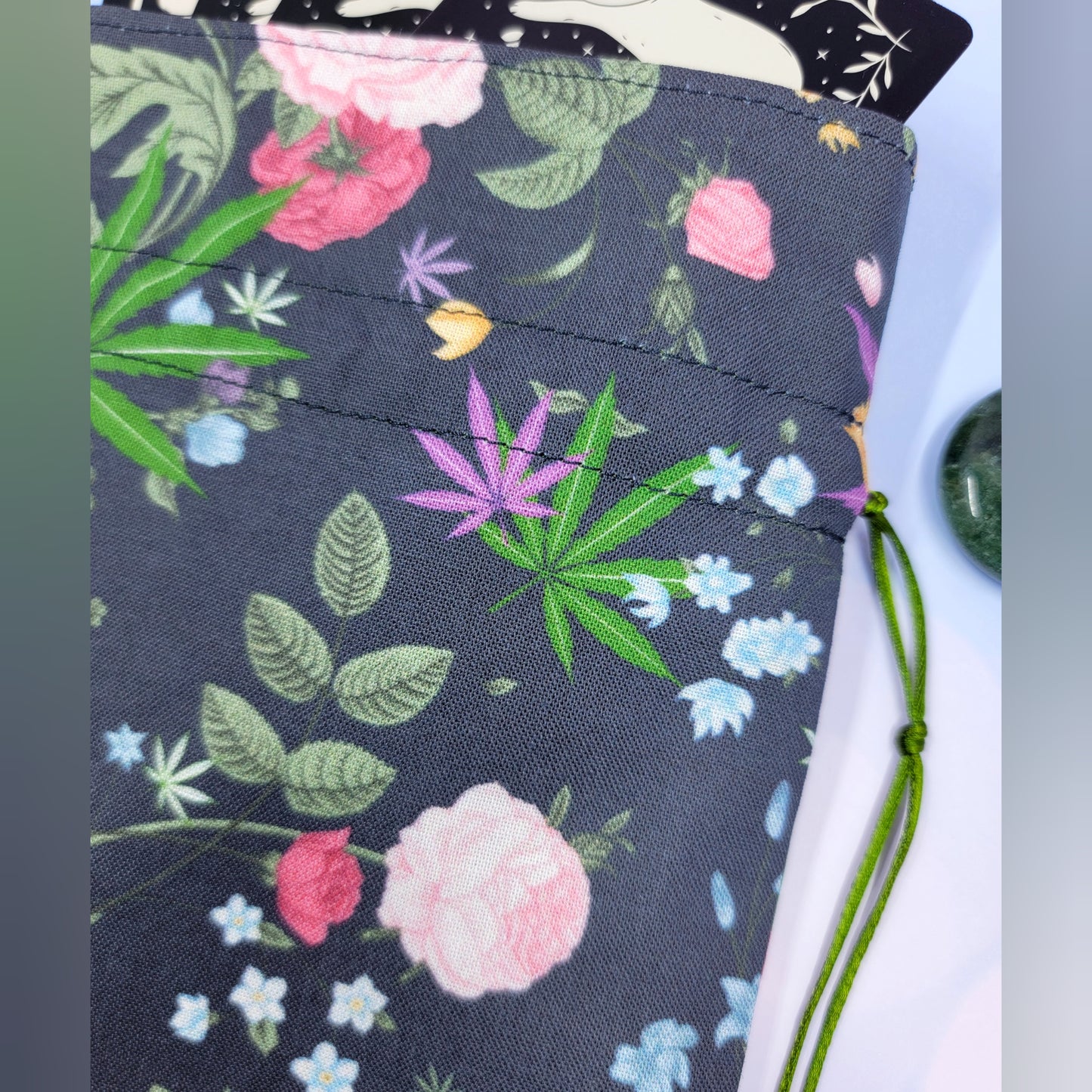 Roses, Pot Leaf, Wildflowers Trinket Pouch