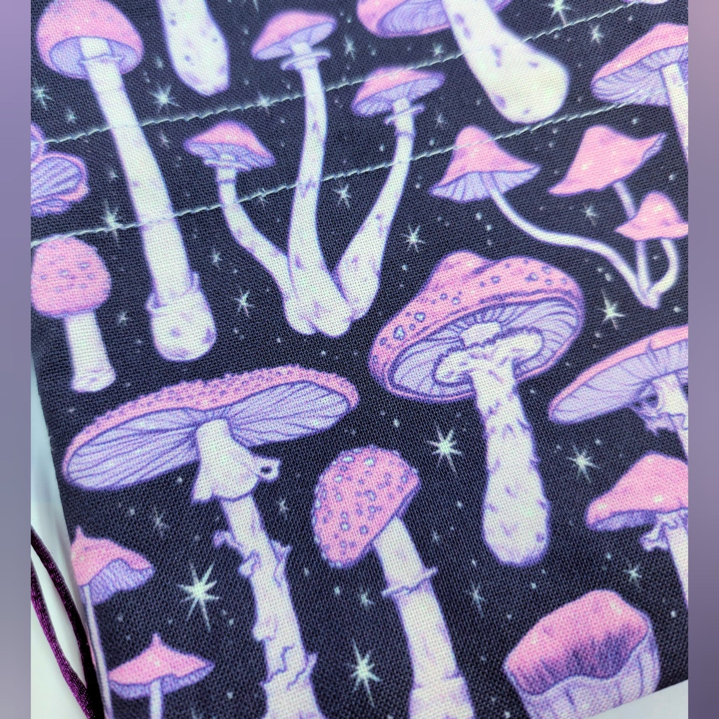 Mystical Witchy Mushroom Crystal Pouch